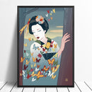 Japanese Art The Geisha In The Night Wall Decor Oil Paintings Canvas Prints Poster No Frame