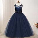 Kids dresses for girls Teenage party princess dress red white dress