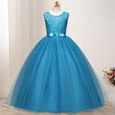 Kids dresses for girls Teenage party princess dress red white dress