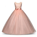 Kids dresses for girls Teenage party princess dress red white dress