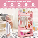 Kids Pretend Costume Closet with Mirror