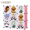 Cube Closet Storage Organizer for Kids Stackable Plastic Cube Shelves