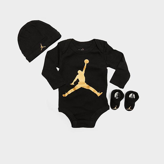 INFANT JORDAN JUMPMAN 3-PIECE HAT AND BOOTIE BOX SET