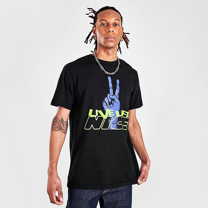Live Life Nice Nice Over Everything Graphic Print Short-Sleeve T-Shirt