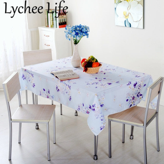 Printed Table Clothes Modern Simple Style Home Textile Dining Room Decor