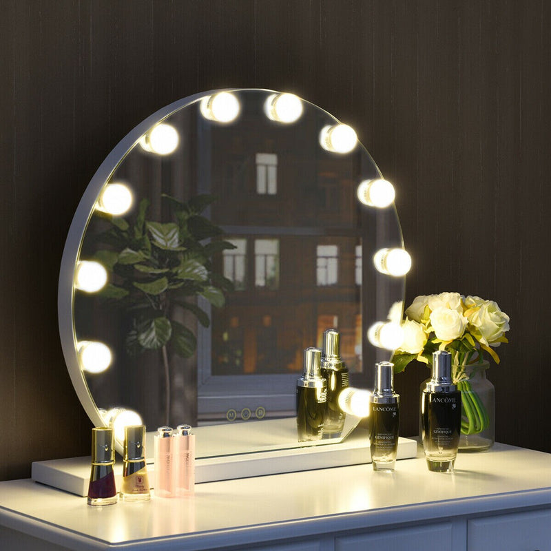 Makeup Vanity Mirror 3 Color 12 bulbs Modes Touch Screen Dimming Hollywood Style