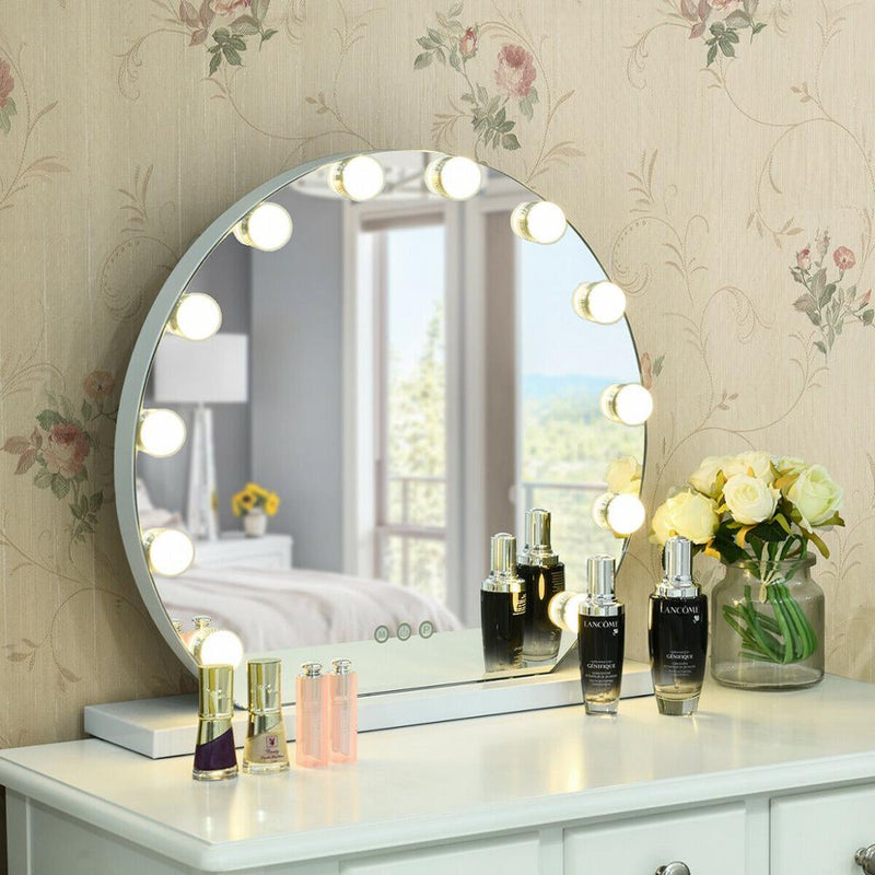 Makeup Vanity Mirror 3 Color 12 bulbs Modes Touch Screen Dimming Hollywood Style
