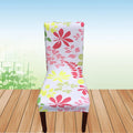 Flower Printing Removable Chair Cover Big Elastic Slipcover Modern Kitchen Seat