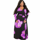 maxi long dress african clothing bazin riche robe chain print dashiki dress