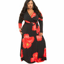 maxi long dress african clothing bazin riche robe chain print dashiki dress