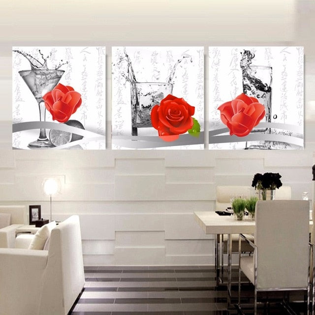 No Frame 3 Piece Canvas Painting Wall Art Decorative Painting