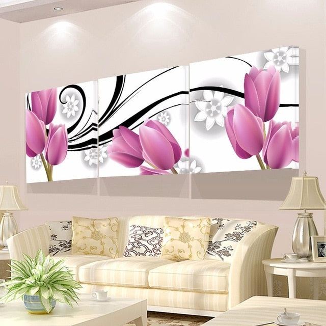 No Frame 3 Piece Canvas Painting Wall Art Decorative Painting
