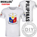 PHILIPPINES t shirt diy free custom name number phl t-shirt nation flag