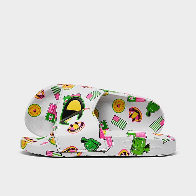 Champion Big Kids' IPO Catch Print Slide Sandals