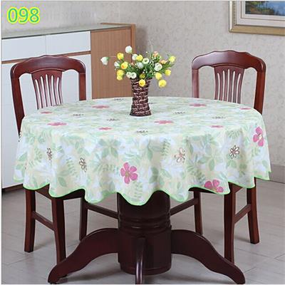 Plastic Round Tablecloth PVC Oil Proof Waterproof Table Cover