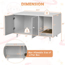 Cat Litter Box Enclosure Cat Washroom Hidden Litter Box Enclosure Grey