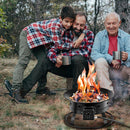 Portable Propane Outdoor Gas Fire Pit W/ Cover & Carry Kit 19-Inch