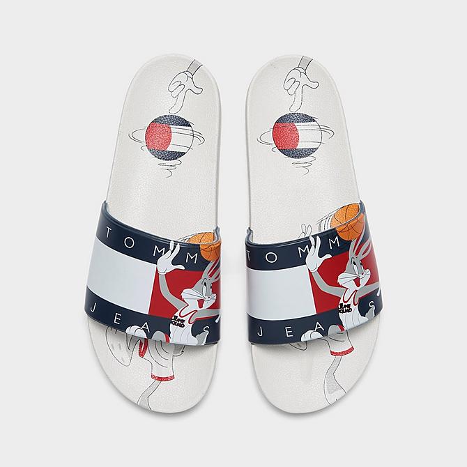 Tommy Hilfiger Big Kids' X Space Jam Bugs Bunny&trade; B-Ball Slide Sandals