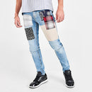 MEN'S SUPPLY & DEMAND PATCHWORK JEANS