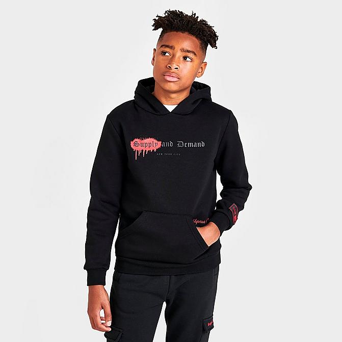 BOYS' SUPPLY & DEMAND MARKER PULLOVER HOODIE