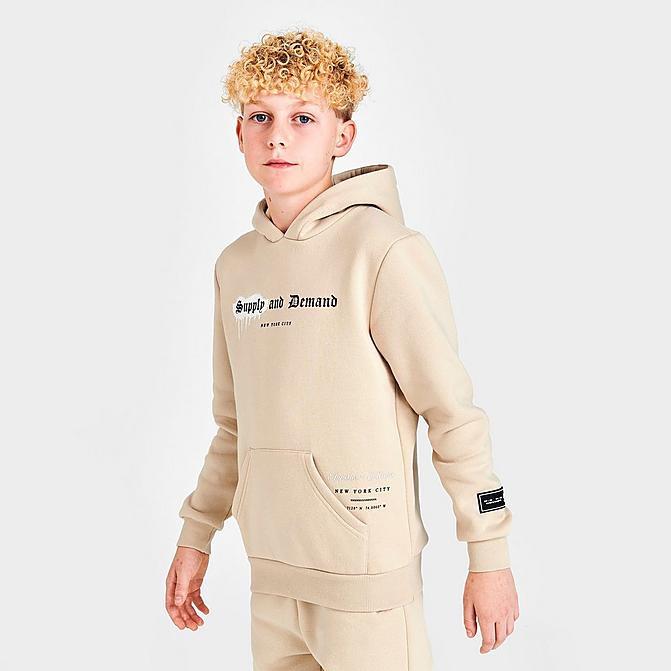 BOYS' SUPPLY & DEMAND MARKER PULLOVER HOODIE