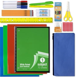 Wholesale 30 Piece School Supply Kit Case Pack 12