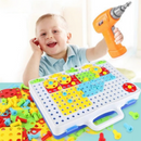 Educational Assembled Building Blocks Electric Drill Toy for Kids