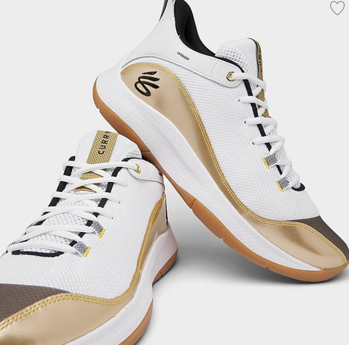 UNDER ARMOUR 3Z5 BASKETBALL SHOES - White/Metallic Gold