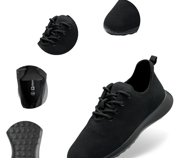 Alpine Swiss Mens Knit Fashion Sneakers Lightweight Athletic Walking Tennis Shoes