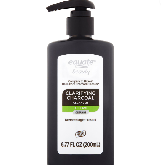 Equate Beauty Clarifying Charcoal Cleanser, Oil-Free, 6.77 fl oz