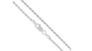 Authentic 925 Sterling Silver 2MM Rope Diamond-Cut Chain Necklaces, Solid 925 Italy, Next Level Jewelry