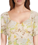 Madden NYC Juniors’ Peasant Dress with Puff Sleeves and Back Tie, Sizes XS-3XL