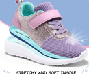 Harvest Land Toddler Girls Glitter Sneakers Sparkle Fashion Tennis Breathable Running Shoes Size 6-12
