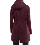 Women's Softshell Long Jacket with Hood Fleece Lined Windproof Warm up Waterproof Windbreaker