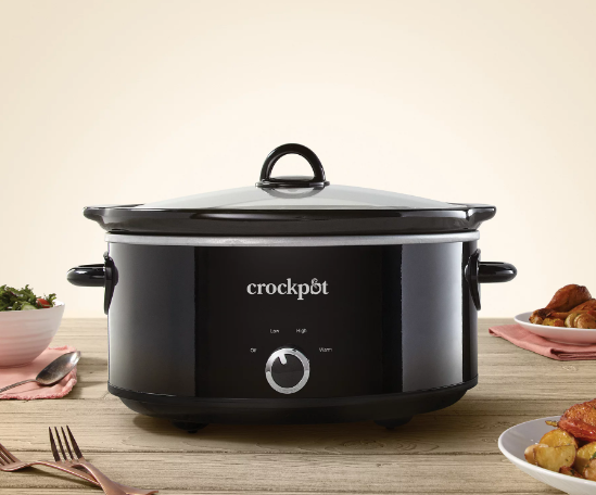 Crockpot™ 7-Quart Manual Slow Cooker, Black