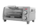 BLACK+DECKER Crisp ‘N Bake Air Fry 4-Slice Toaster Oven, Silver & Black, TO1787SS