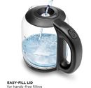 Chefman Easy Fill Electric Kettle, 1.7-Liter, Matte Black