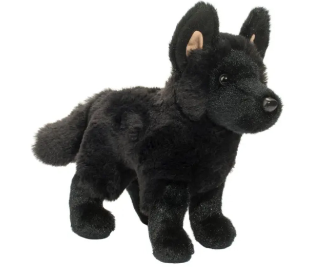 Douglas Cuddle Toys Harko Black German Shepherd Dog Stuffed Animal Toy