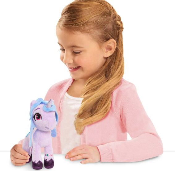 My Little Pony 7-Inch Izzy Moonbow Small Plush, Stuffed Animal, Horse, Kids Toys for Ages 3 Up, Easter Basket Stuffers and Small Gifts