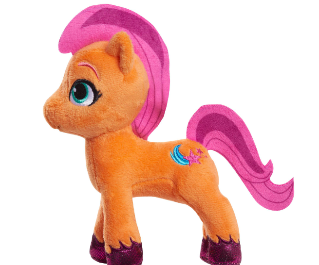 My Little Pony 7-Inch Sunny Starscout Small Plush, Stuffed Animal, Horse, Kids Toys for Ages 3 Up, Easter Basket Stuffers and Small Gifts