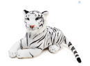 Saphed the White Tiger | 17 Inch (Excluding the Tail!) Stuffed Animal Plush | By Tiger Tale Toys