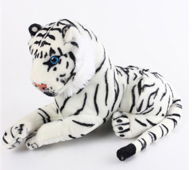Saphed the White Tiger | 17 Inch (Excluding the Tail!) Stuffed Animal Plush | By Tiger Tale Toys