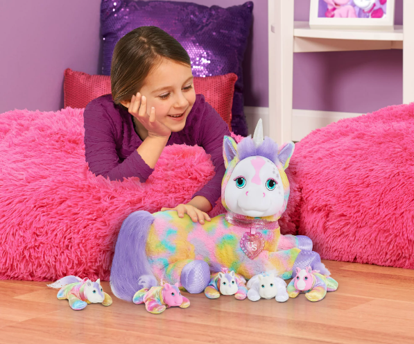 Unicorn Surprise Skyla, Rainbow, Stuffed Animal Unicorn and Babies, Toys for Kids, Kids Toys for Ages 3 Up, Gifts and Presents