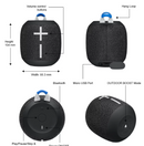 ULTIMATE EARS WONDERBOOM 2 EXC Portable Wireless Bluetooth Speaker, Big Bass 360 Sound, Waterproof / Dustproof IP67, Floatable, 100 ft Range, Black