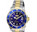 Invicta Pro Diver Mens 40mm Two Tone Quartz Watch