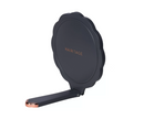 Hairitage Strike a Pose Gray Folding Hand Held Mirror with Adjustable Handle