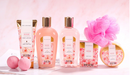 Spa Gift Baskets for Women, 9 Pcs Rose Bath Gift Kits, Holiday Valentines Body Care Gifts Set