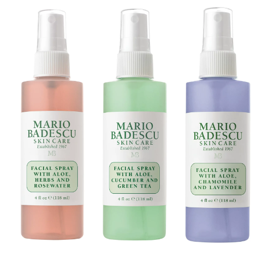 Mario Badescu Facial Spray Spritz Mist Glow 3 Pieces Facial Spray Set, 4 fl oz