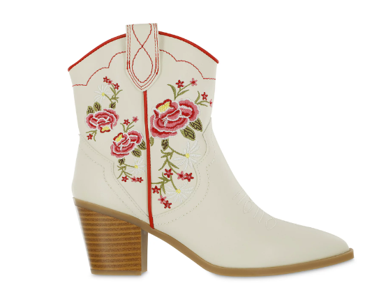 The Pioneer Woman Embroidered Western Ankle Boot, Women's