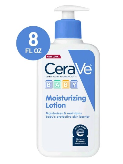 CeraVe Baby Moisturizing Lotion with Vitamin E for Baby Skin, 8 fl oz